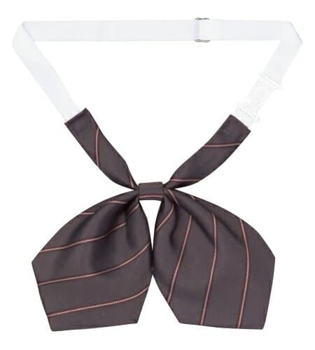 【アクセサリー】【ハネクトーン HANECTONEリボンタイ-フリーサイズ 33031】女性用　レディス　事務服　オフィス　受付　サービス　接客　カスミストライプ　ポリエステル100％　　撥水・撥油　ワンポイント　アクセント　グレー系【カウンタービズ Counter Biz】