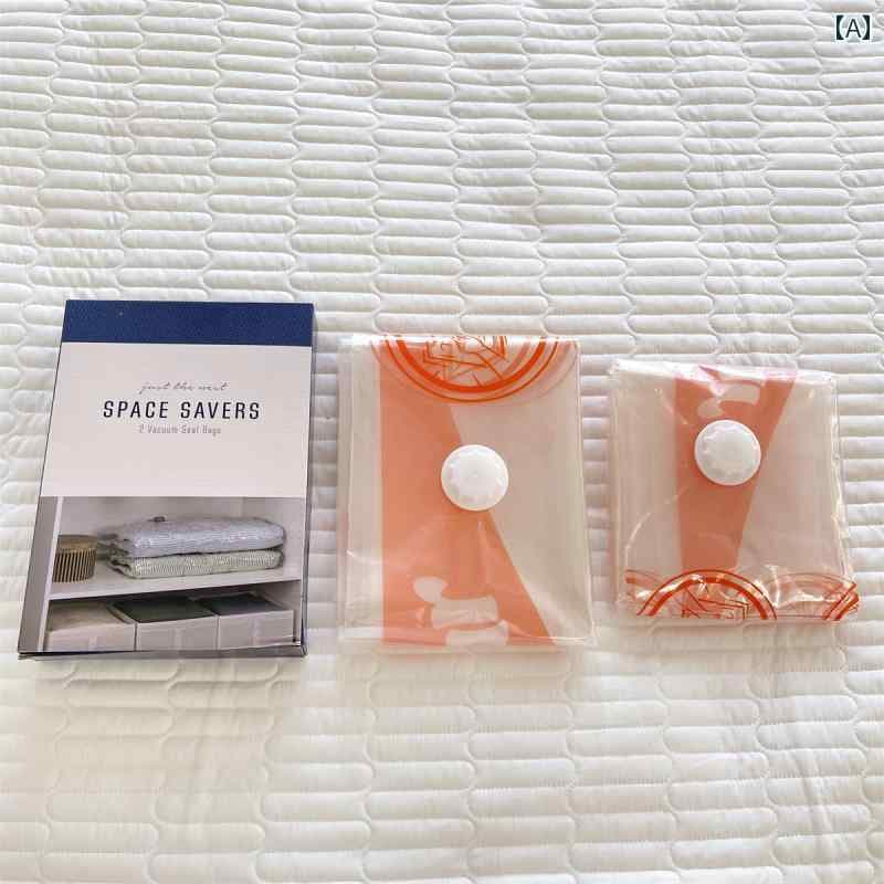 圧縮袋 アウター シート キルト 防湿 衣類 真空 保存 ダウン ジャケット 荷物 ハンドポンプ付き