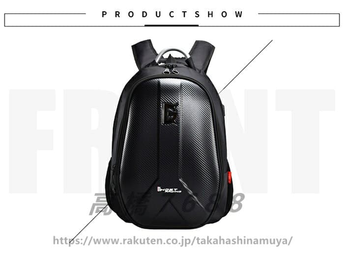 バイク用 ツーリング リュックサック バックパック ヘルメットバッグ バイクバック 耐久性 USB充電 レーシングバッグ 大容量収納 撥水 通気 通学 通勤 thumbnail 3