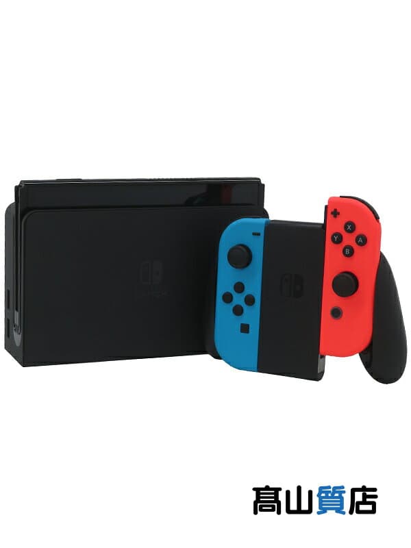 【訳あり未使用品】ニンテンドー『Nintendo Switch(有機ELモデル) Joy-Con(L) ネオンブルー/(R) ネオンレッド』HEG-S-KABAA ゲーム機 1週間保証【中古】