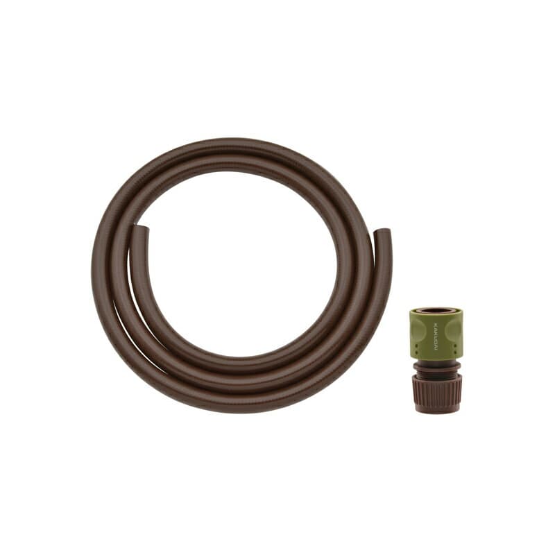 ガオナ ホース 1m ホーセンド付き (散水 内径15ミリ 耐候性 防藻 ブラウン) GA-QD031