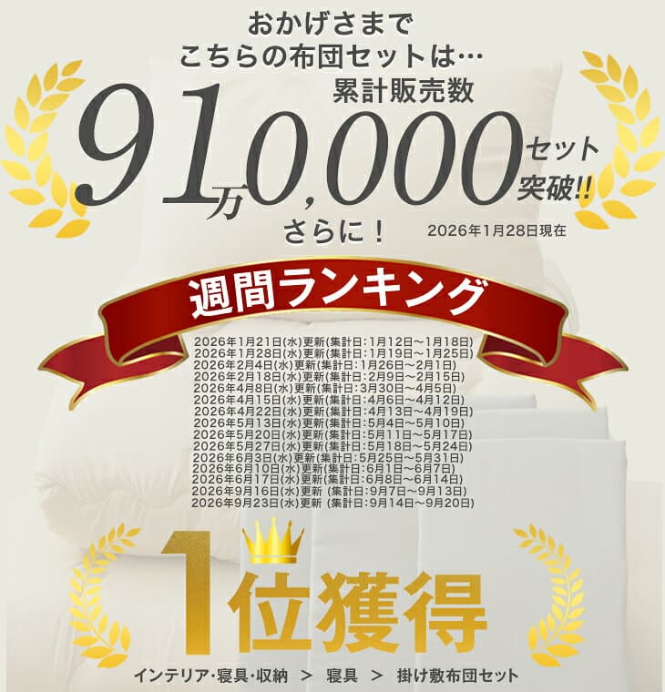 【マラソン限定！5%引クーポン】 楽天1位 布団セット 中綿増量1.6kg 固綿入り 敷布団 掛け布団 洗える 抗菌 防臭 防カビ 収納ケース 掛布団 カバー付き シングル セミダブル ダブル 組布団 寝具セット 布団 来客用 来客用布団セット 7点セット 9点セット コンパクト thumbnail 2
