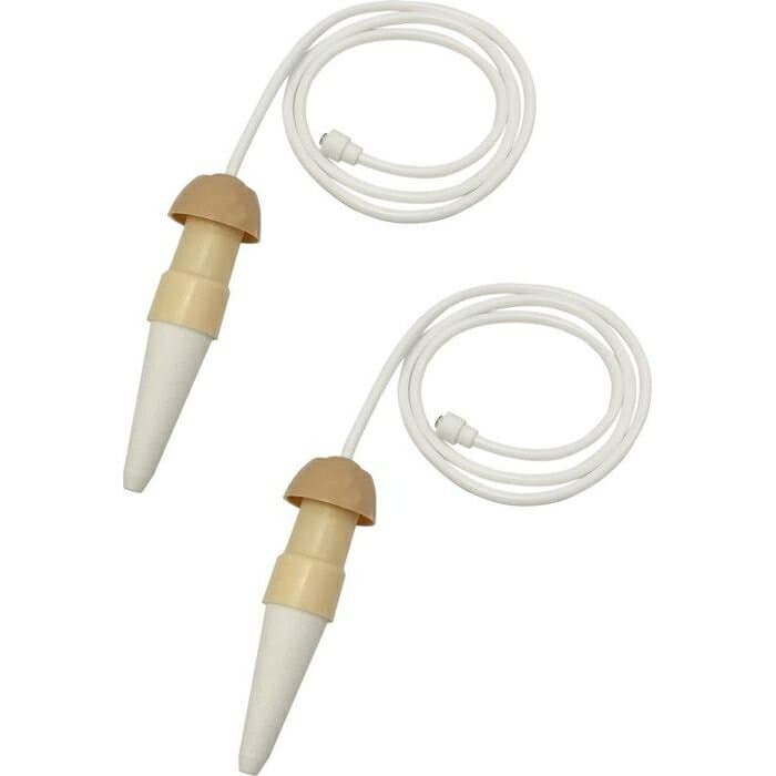 自動水やり器 水やり当番 ベージュ 2個入り Mサイズ マルハチ産業 735514 シリコンチューブ 自動給水 長期旅行 毛細管現象 給水器 植物水やり