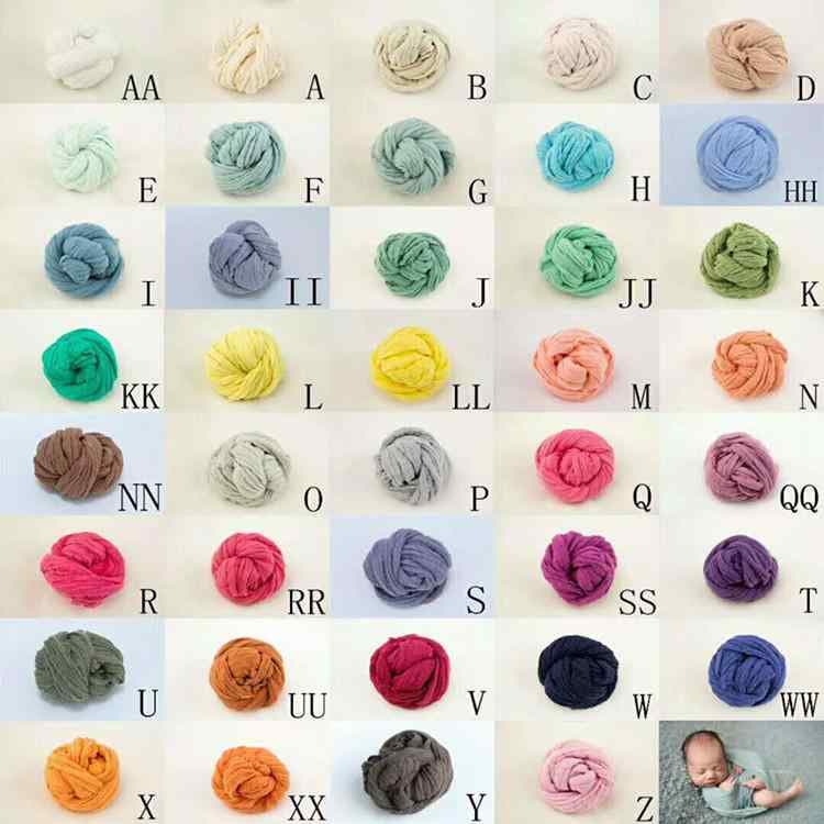 ベビー ラップ 新生児 写真撮影用 布 手染め ガーゼ 純白 米白 淡いピンク 水色 パステルカラー 灰色 ブラウン パープル系 ブルー系 グリーン系 オレンジ系