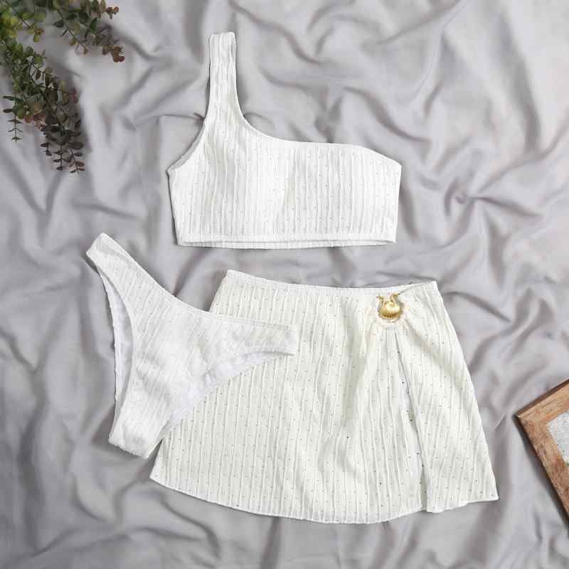 水着 レディース ビキニ 3点セット タンキニ セパレート 無地 体系カバー シンプル かわいい おしゃれ 高弾性 伸縮性 競泳用 水泳 ビーチ 海水浴 プール 温泉 旅行 ブラック ピンク系 ホワイト グリーン