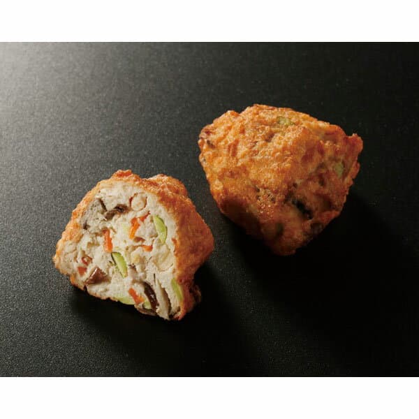 羽二重豆腐）七彩ひろうす　400g（10個入）　羽二重豆腐　ひりょうず　がんも　がんもどき　ハブタエトウフ)シチサイヒロウス404　【冷凍商品】【10800円以上で送料無料】【業務用食材】