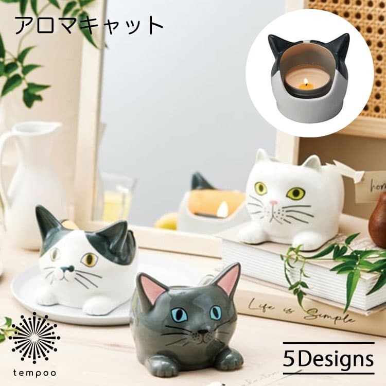 セトクラフト アロマキャット アロマキャンドル ネコ 陶器 ニューボン ハチワレ スコティッシュ ミケ ペルシャ クロ ジャスミン レモネードシトラス シトラスグランディス ブルーカンパニュラ 洋ナシ かわいい 雑貨 プレゼント ギフト