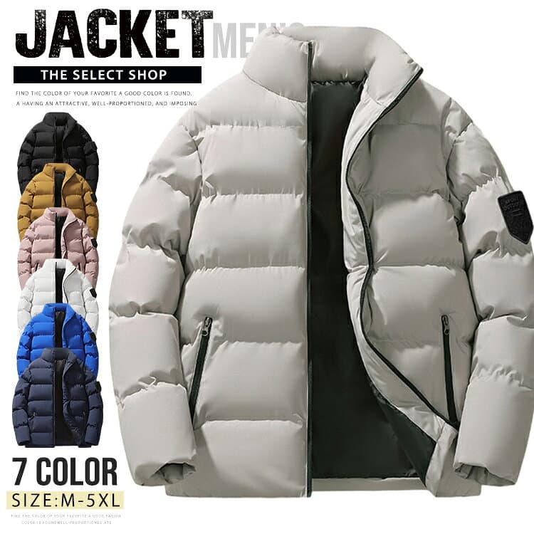 中綿ジャケット メンズ レディース ビジネス 厚地 キルティング ジャケット ダウンジャケット 厚手ジャケット ショート丈中綿コート ハイネック 防寒ジャケット ブルゾン 防寒 アウター 大きいサイズ 暖か 秋冬 防寒着 防風 冬服 冬物
