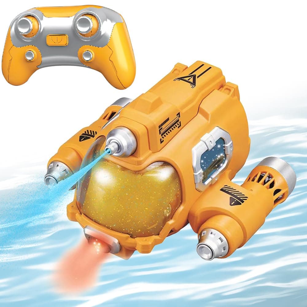 リモコン船おもちゃ ラジコンポート 射水機能付きモーターボート ダブルエンジン スプレー 全方位転向 全体防水 誕生日 プレゼント