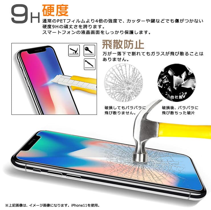 【9日1:59まで!まとめ買い最大10%OFF】arrows We2 フィルム ガラスフィルム 保護フィルム スマホフィルム 強化ガラス ガラス スマホ 液晶保護 画面保護 飛散防止 指紋防止 硬度9H スマホ 画面 液晶 保護 耐衝撃 シート ガード F-52E f52e FCG02 アローズ ウィー2 we 2 thumbnail 2