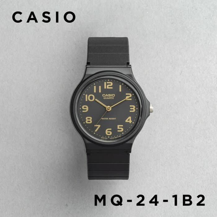 【翌日配送】【新品電池交換済】【10年保証】【日本未発売】CASIO STANDARD カシオ スタンダード MQ-24-1B2 腕時計 時計 ブランド メンズ レディース キッズ 子供 男の子 女の子 チープカシオ チプカシ アナログ ブラック 黒 海外モデル ギフト プレゼント