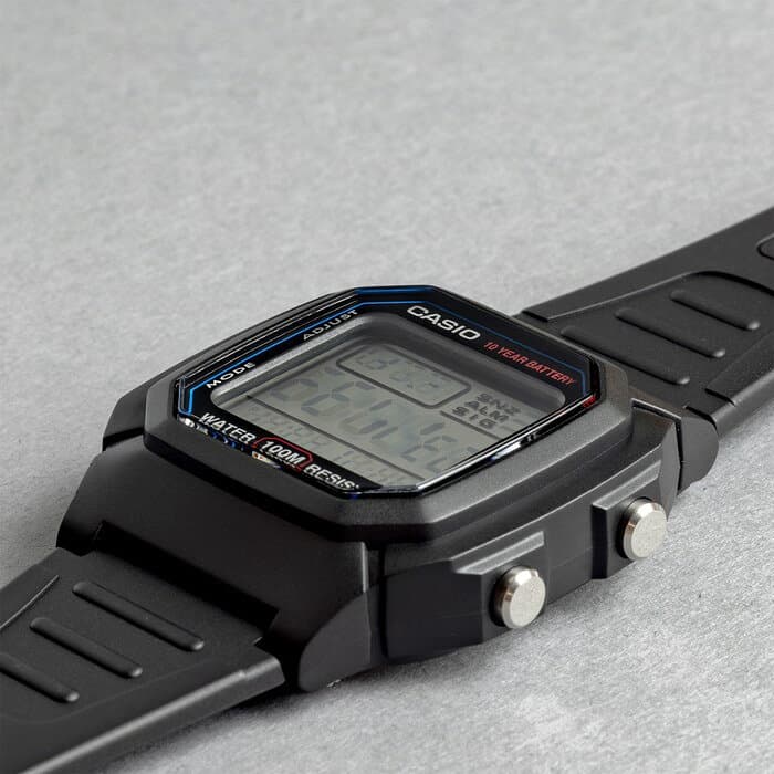 【10年保証】【日本未発売】CASIO STANDARD MENS カシオ スタンダード W-800H 腕時計 時計 ブランド メンズ レディース キッズ 子供 男の子 女の子 チープカシオ チプカシ デジタル 薄型 軽量 日付 防水 ブラック 黒 海外モデル ギフト プレゼント thumbnail 3