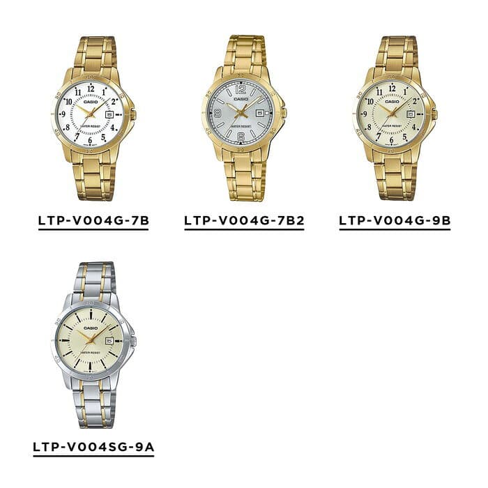 【10年保証】【日本未発売】CASIO STANDARD LADYS カシオ スタンダード LTP-V004D 腕時計 時計 ブランド レディース 女の子 チープカシオ チプカシ アナログ 日付 黒 白 銀 金 シンプル メタル 海外モデル ギフト プレゼント thumbnail 3