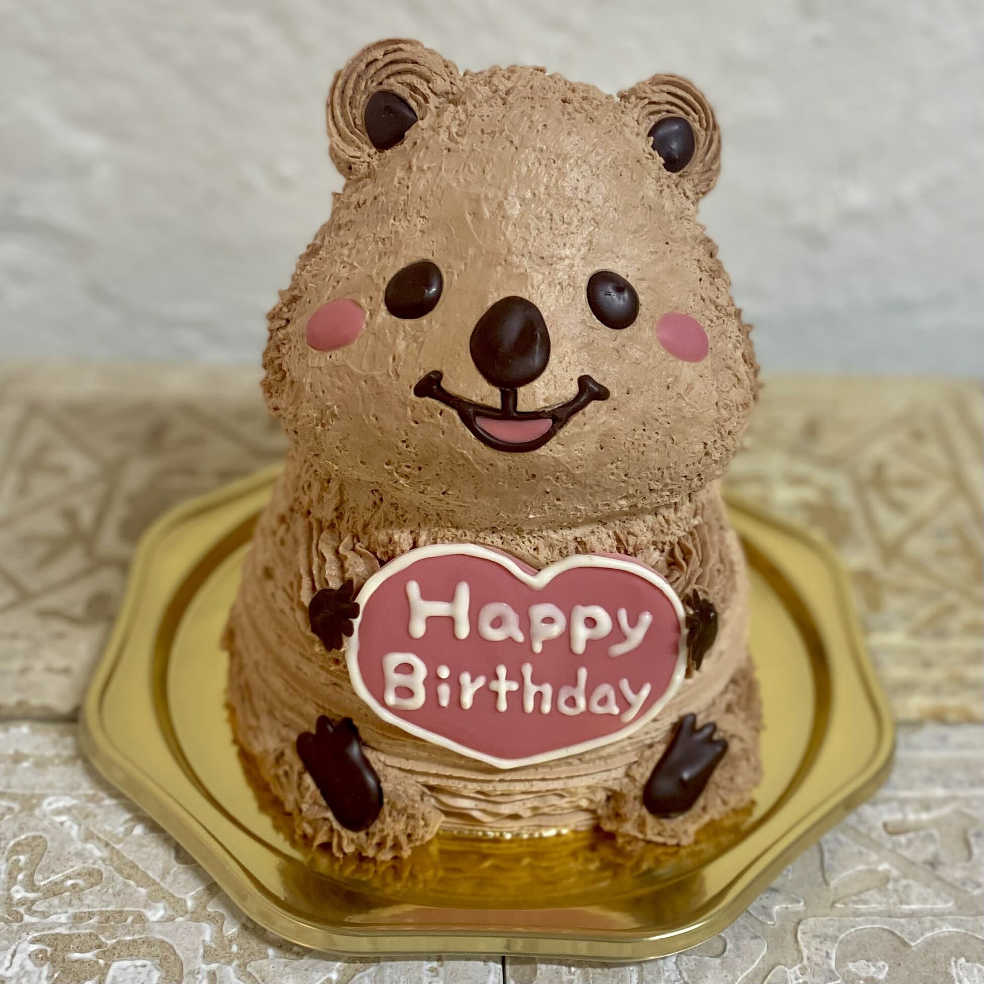 送料無料！クオッカワラビーの立体ケーキ 5号サイズ クアッカ クオッカ クオッカワラビー 誕生日 記念日 大人気 動物 3Dケーキ 立体ケーキ センイルケーキ 誕生日ケーキ サプライズ こども ケーキ プレゼント ギフト ケーキ かわいい 可愛い 子ども 子供 キャラクター