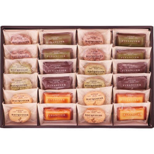 【ギフト包装・のし紙無料】自家挽きアーモンドのガトーセレクション(24個) 184(A3)