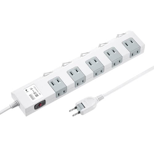 サンワサプライ TAP-SP2110SW-5 節電タップ 2P 10個口 5m TAPSP2110SW5