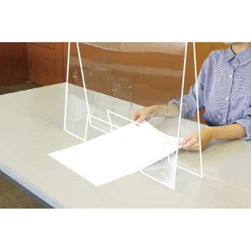 アーテック 飛沫防止パーテーション 大1.0 窓あきタイプ 51238 衛生用品 飛沫防止 感染対策 パーテーション パネル テーブル 学校 オフィス 飲食店 仕切り thumbnail 3