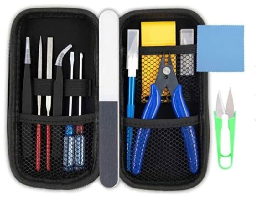 プラモデル 工具セット 入門用ツールセット 初心者向け ニッパー 収納ケース付き 14個入りセット thumbnail 2