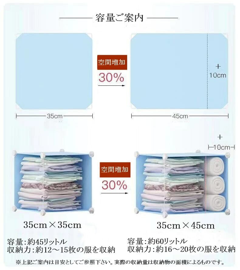 当店人気商品 衣装ケース ハンガーラック クローゼット ワードロープ 収納家具 組立式 タンス ラック 収納ボックス 12扉 L031BK 大容量収納 TOLIFE シック ブラック ホワイト DIY カラーボックス シンプル スリム 扉付 おしゃれ家具　送料無料 粗品付 thumbnail 3