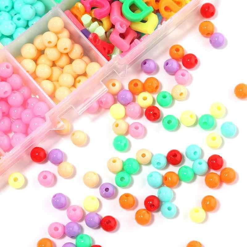 ビーズ キッズ DIY 手作り アルファベット キャンディカラー プラスチック デコレーション パーツ セット