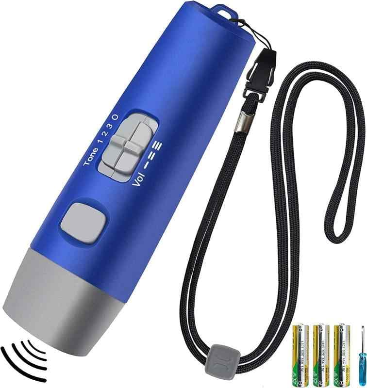 RICHJOLY 電子ホイッスル 電子笛 3段階 3種類ホイッスル 大音量 130db サッカ バスケットボール スポーツ 審判 団体競技 アウトドア 防災 防犯 登山 害獣 対策 3本AAA電池付き thumbnail 3