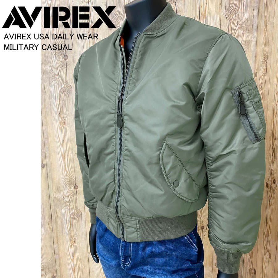 送料無料 AVIREX アビレックス MA-1 コマーシャル COMMERCIAL ジャケット アウター ミリタリージャケット 中綿 フライトジャケット メンズブランド アヴィレックス メンズ レディース トップイズム