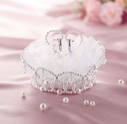 グレースフラワー ホワイト リングピロー 手作りキット 手芸キット 結婚式 演出アイテム 手芸キット Panamiリングピロー パナミ パール 指輪 リング