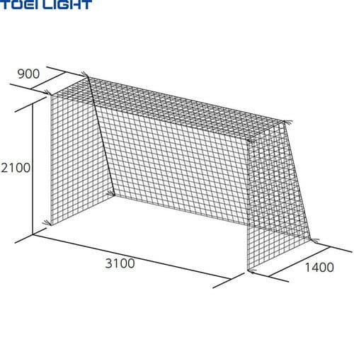 ■送料無料■【TOEI LIGHT】トーエイライト B3957 ハンドゴールネット(検)[白][ハンドボールゴールネット/四角目]【RCP】