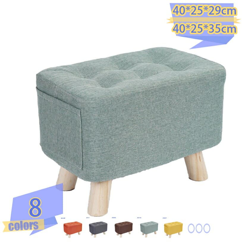 足置き台 フットレスト ミニスツール スツール おしゃれ 綿麻 椅子 かわいい 低い いす 小さい チェア 北欧 ミニ イス オットマン 足置き 四角 角 スクエア 低め 玄関 腰掛け ファブリック 木製 脚 ロー チェア ロータイプ tribal-shop