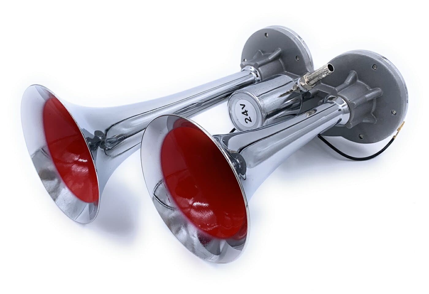 低電流バルブ採用！【ハイパワーミニヤンキーホーン200mm 24Vトラック用】迫力の大音量サウンド！超高音好きの方にオススメ