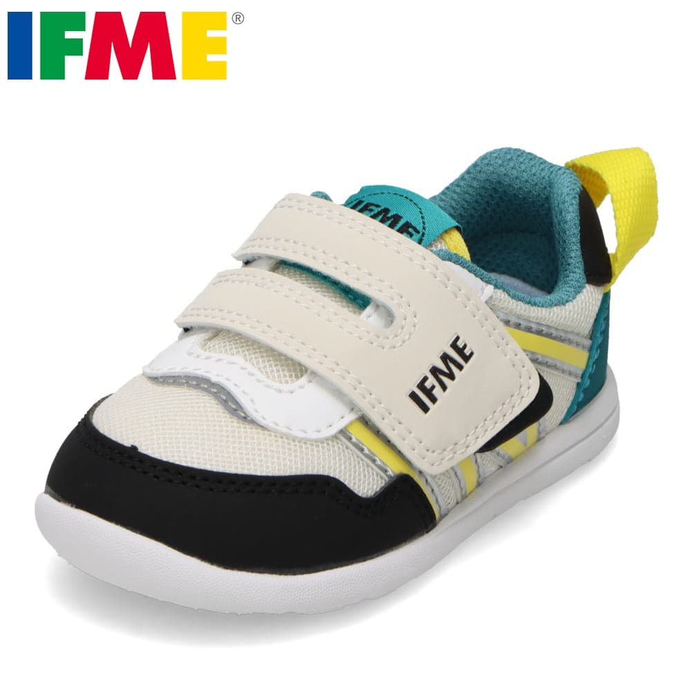 【全品P5倍！6日〜8日まで】イフミー IFME 20-6300 キッズ靴 子供靴 靴 シューズ 3E キッズ スニーカー 運動靴 通園 通学 子供靴 男の子 面ファスナー ローカットスニーカー 履きやすい 履かせやすい ライトグレー TSRC