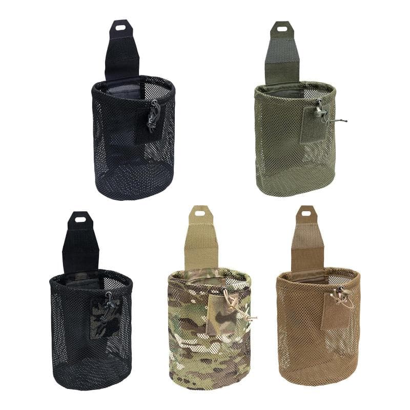 ベルトポーチ.ウエストバッグ.ベルトマウントウォーターボトルバッグ.コンパクトロールアップメッシュポーチ.巾着バッグ用