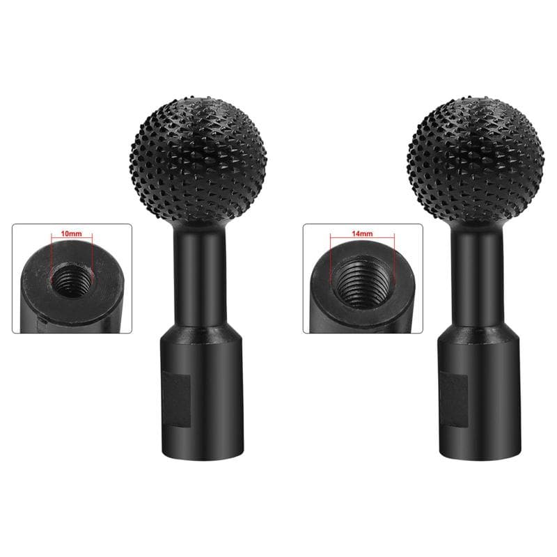 球体ロータリーバー.ボールガウジ.パワーカービングツール球面スピンドル形ウッドガウジ.アングルグラインダー用ボール研削ヘッド.木工