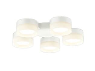 WF298LRシーリングファン用灯具 6畳用 R15高演色 クラス2乳白セードタイプ・5灯 電球色 非調光オーデリック 照明器具 【〜6畳】