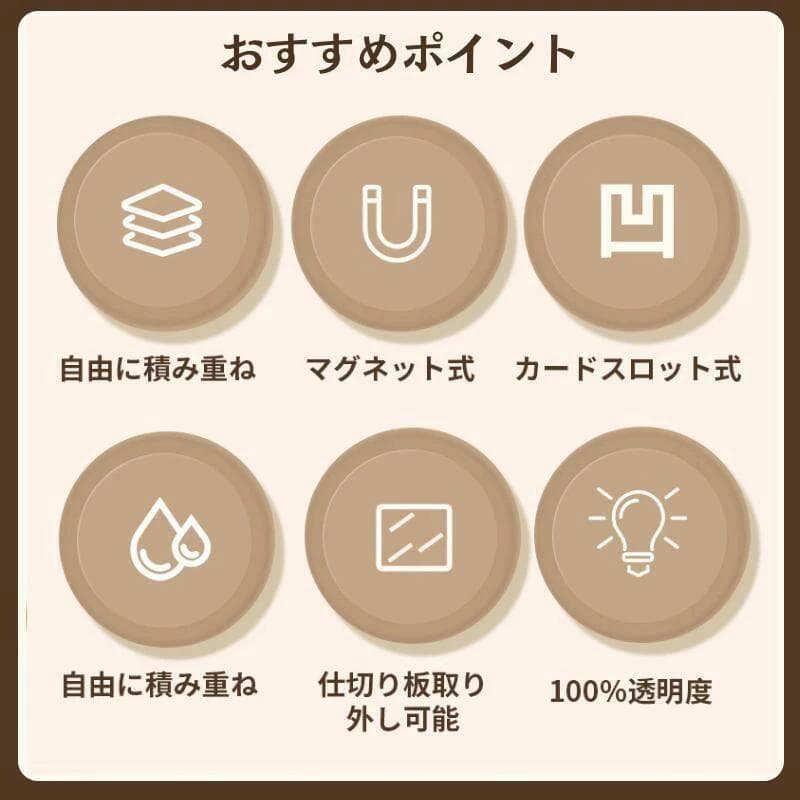 フィギュアケース 収納 高品質 ケース ボックス コレクションケース コレクションケース コレクション ボックス クリアケース 透明展示ケース 積み重ね可能 thumbnail 3