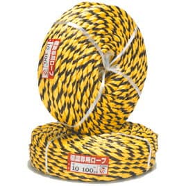 ★ポイント最大16倍★【教育施設様限定商品】-ed 151554 標識ロープ10mm×100m メーカー名 エースロープ 15013662-【教育・福祉】