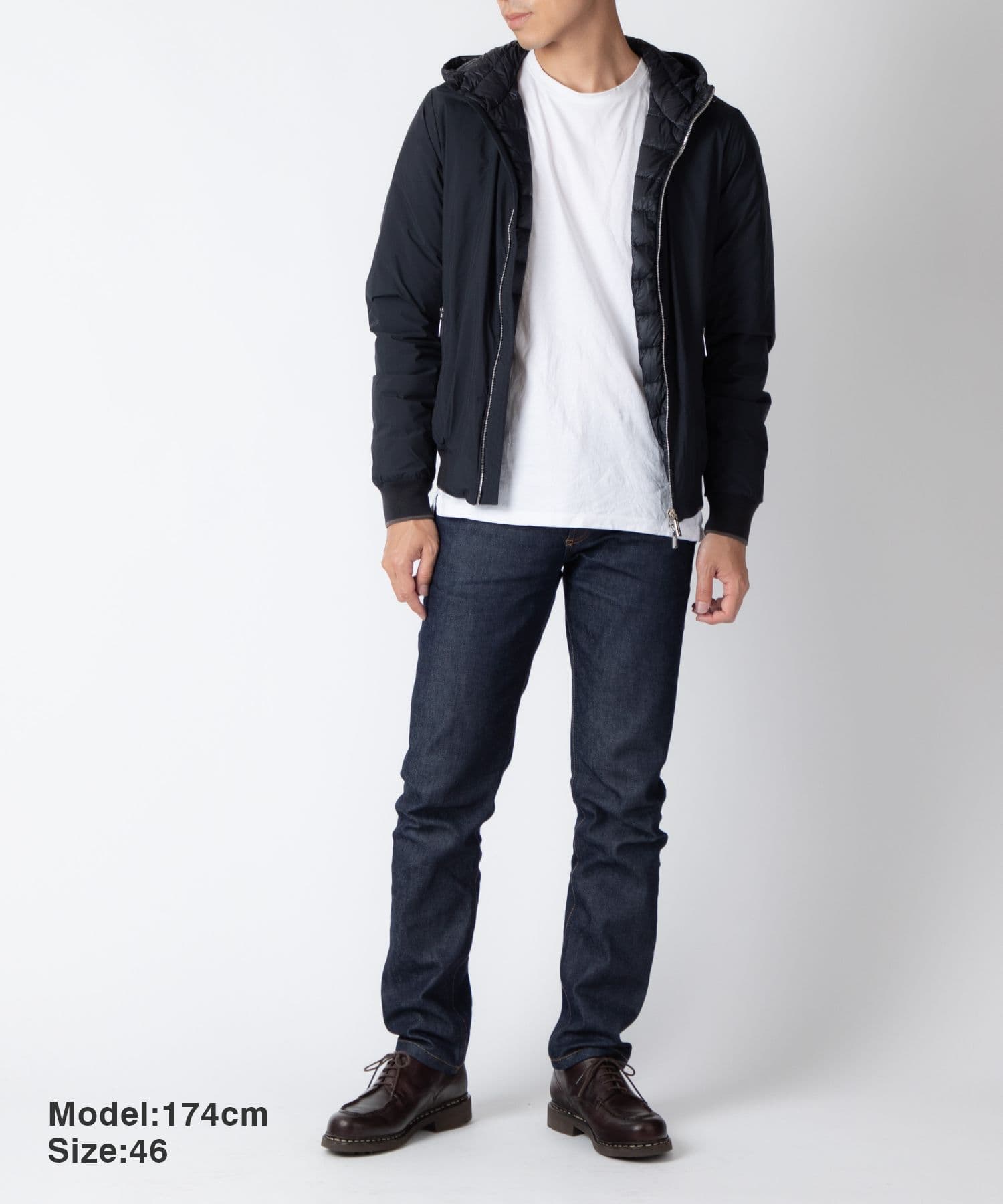 ムーレー MOORER ACQUA アクア ダウンジャケット ONIRO-STP ジャケット オニロ メンズ アウター フーデッドボンバージャケット ブルゾン MOUGI100050 TEPA023 防水 ONIRO STP thumbnail 3