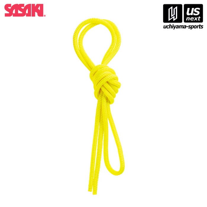ササキ 【 SASAKI 】 新体操 ジュニアカラーポリエステルロープ 2.5m レモンイエロー MJ-240 [M便 1/1][取り寄せ][自社]