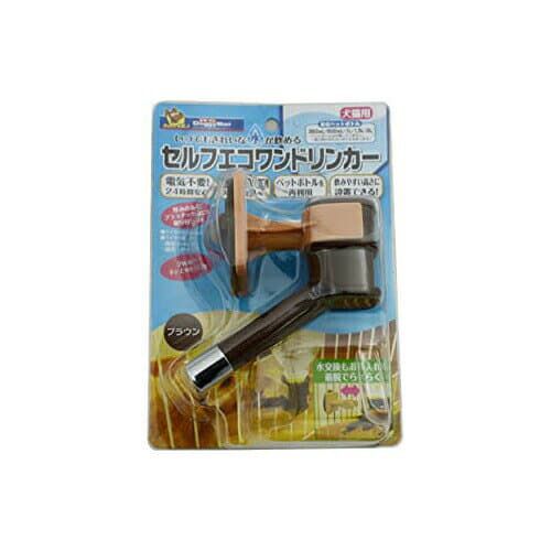 ドギーマン セルフエコワンドリンカー ブラウン ペット用 給水ボトル ノズル式 ケージ装着 Doggy Man 水飲み器 小動物用品