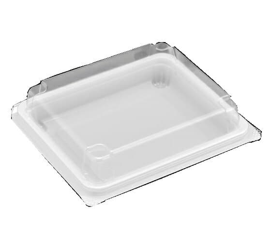 ユニコン　LS－82　W　ランチボックス、サンドイッチケース、テイクアウト容器、フードパック、フタ一体型