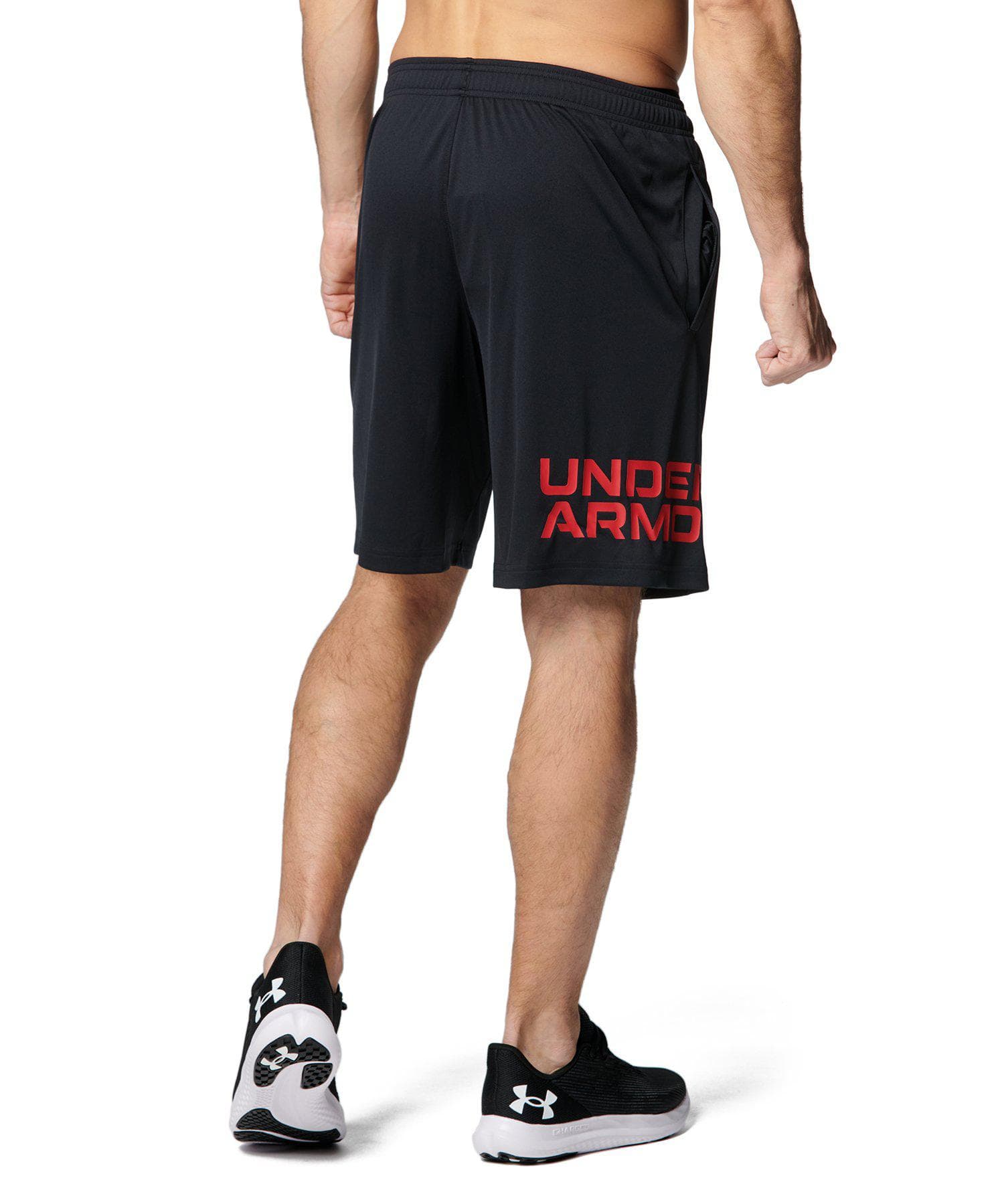 【20％OFF】公式 アンダーアーマー UNDER ARMOUR UA UAテック ワードマーク ショーツ（トレーニング/MEN） 1385491 ハーフパンツ ショートパンツ 半ズボン アウトドア スポーツ ジム メンズ 吸汗 速乾 伸縮 調整可能 ポケット ドライ ストレッチ thumbnail 2