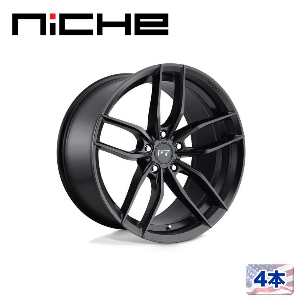 【NICHE（ニッチェ）日本総代理店】22インチアルミホイール 4本汎用 M203 VOSSO マットブラック22×9J 5H 127 +38 CB71.5