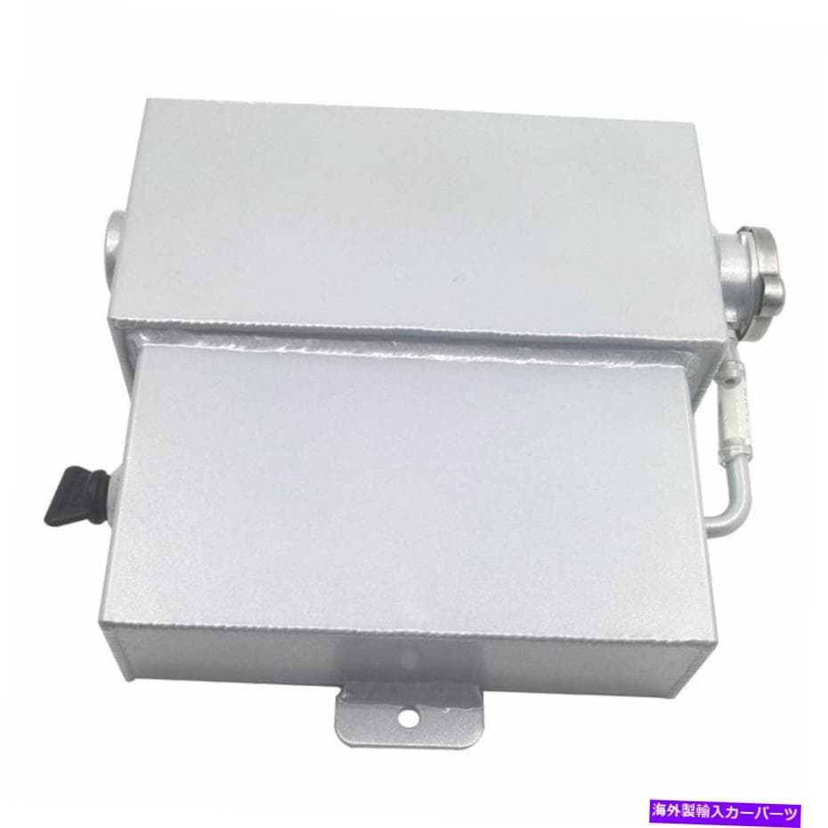 coolant tank 再循環デュアルアルミニウムクーラント膨張回復タンクリザーバーシルバー新しい Recirculation Dual Aluminum Coolant Expansion Recovery Tank Reservoir Silver New