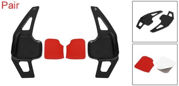X AUTOHAUX ステアリングホイールシフトパドル アルミニウム合金製 ブラック ステアリングホイールシフトパドルシフター 拡張カバー BMWに対応 X1 X2 X3 X4 X5 X6 シリーズ F10 F22 F23 F30 F31 F33 F34 thumbnail 2