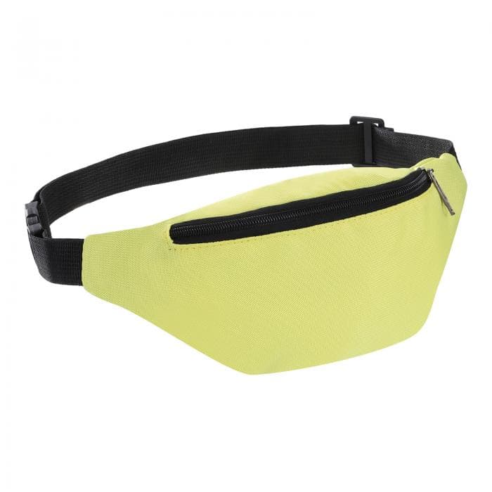 PATIKIL ファニーパック ベルトバッグ クロスボディウエストバッグ 調節可能なストラップ付き 女性 男性 旅行 ランニング ハイキング用 イェロー