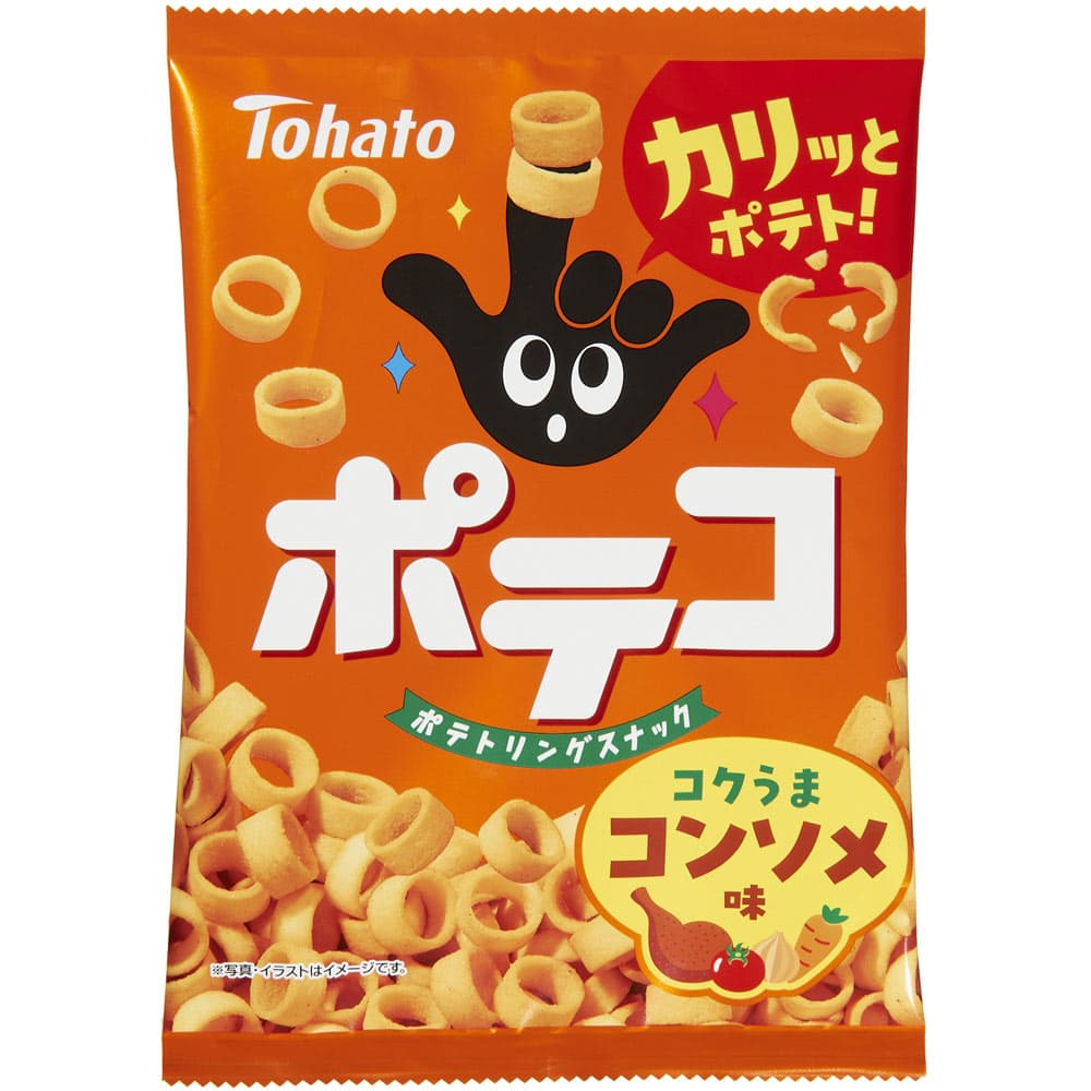 東ハト ポテコ コンソメ味 60gx12個セット［スナック菓子 お菓子]