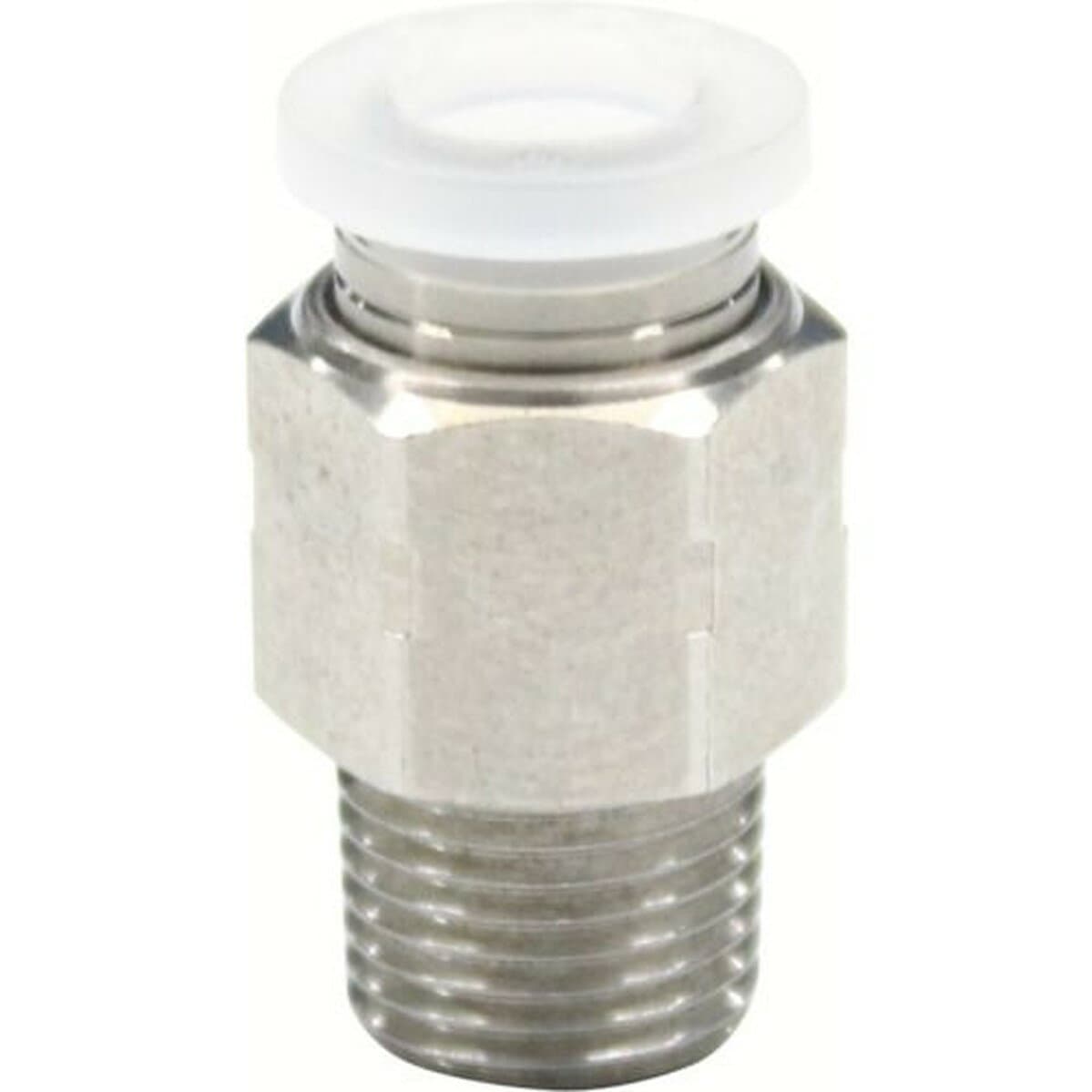 PISCO　チューブフィッティング　ストレート　PPタイプ　チューブ8　接続口径R1／4　SUS　1個 (PPC802SUS)