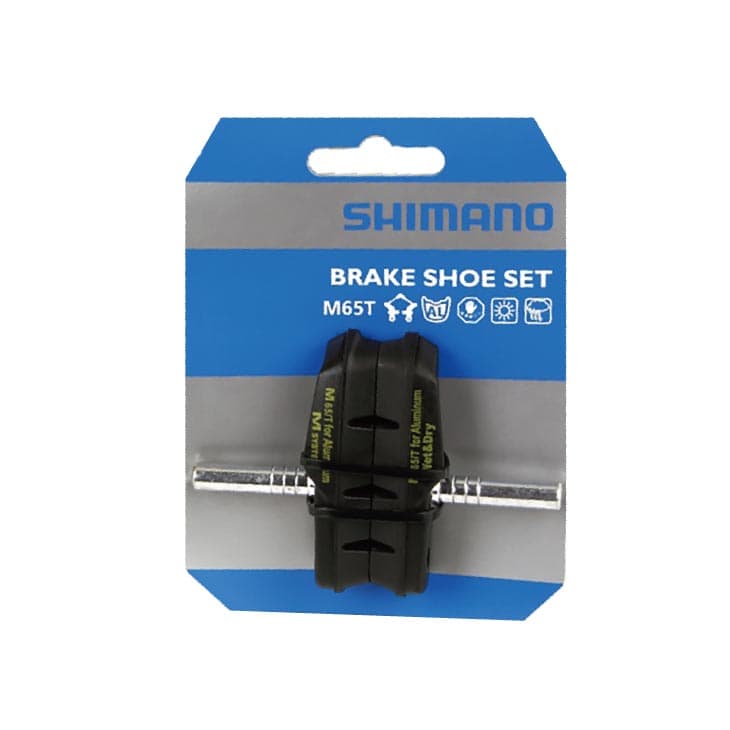 (即納)(メール便対応商品)SHIMANO シマノ BR-MC32 BRAKE SHOE SET(M65T)MTB ブレーキシューセット M65T カンチレバーブレーキ用(Y84F98060)(4524667072904)