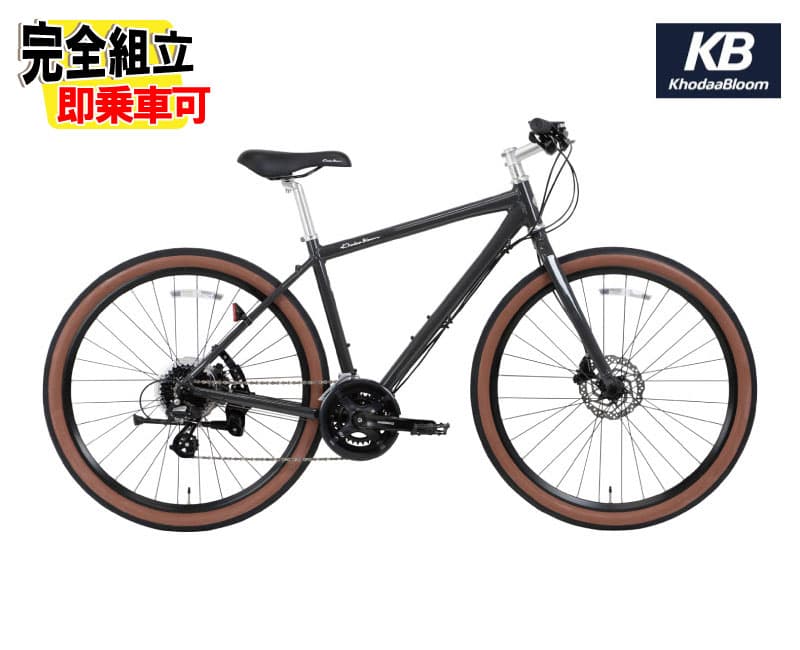 (特典付き!)KhodaaBloom コーダーブルーム KESIKI ケシキ チャコールブラック 16Speed クロスバイク