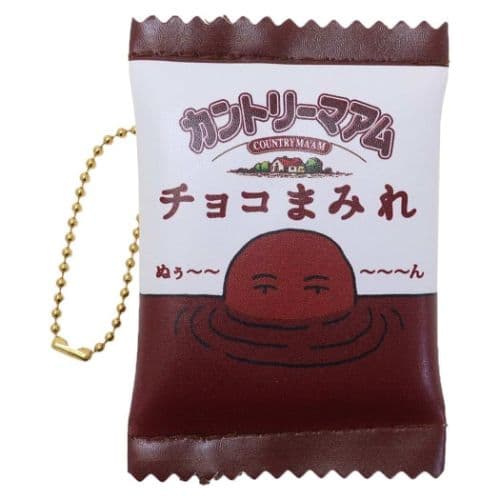 フラットミニポーチ ミニポーチ カントリーマアム チョコまみれ お菓子パッケージ ケイカンパニー 小物入れ メール便可